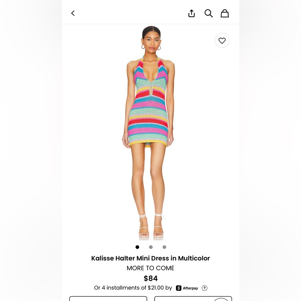 More to Come Multicolor Halter Swim Coverup